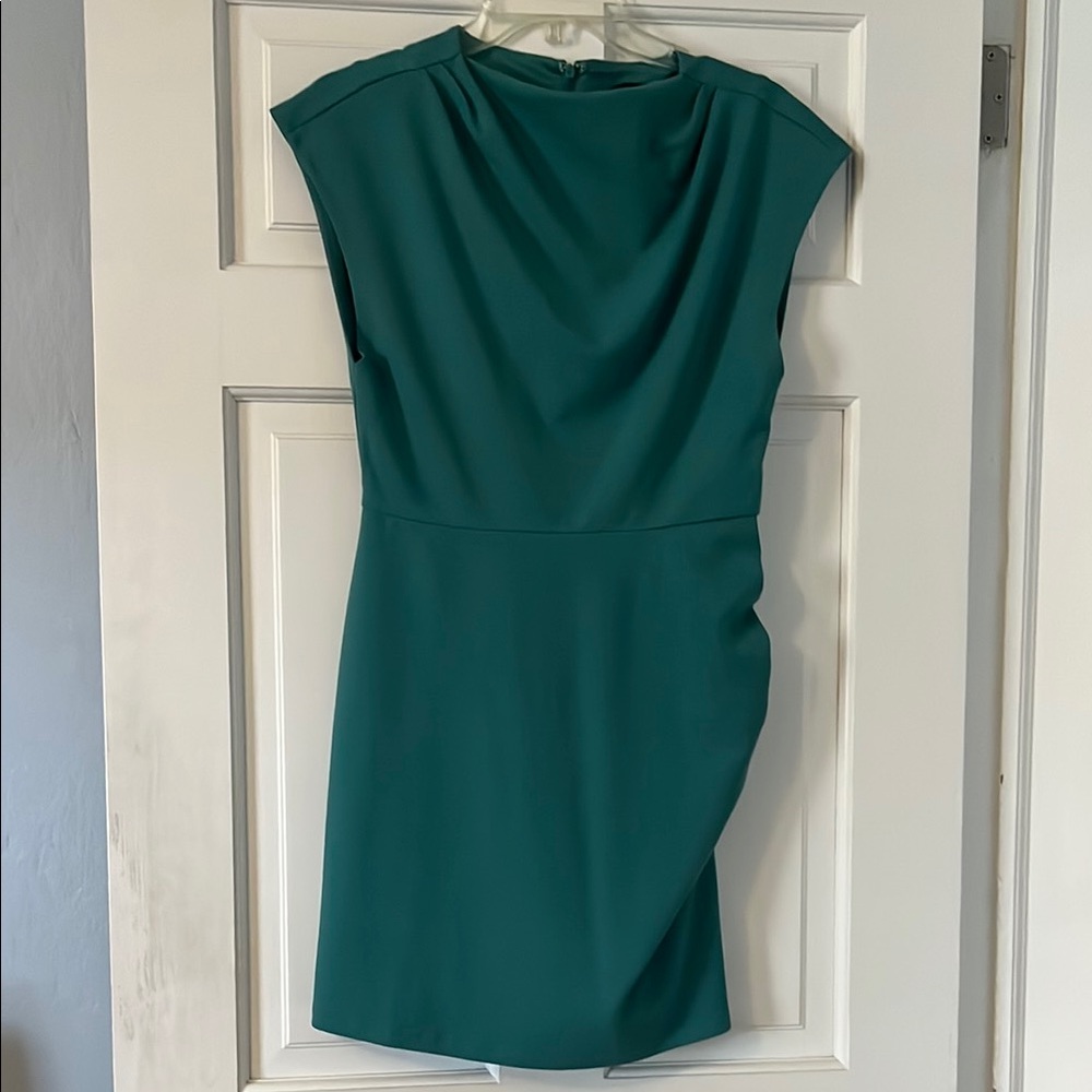 Short teal dress